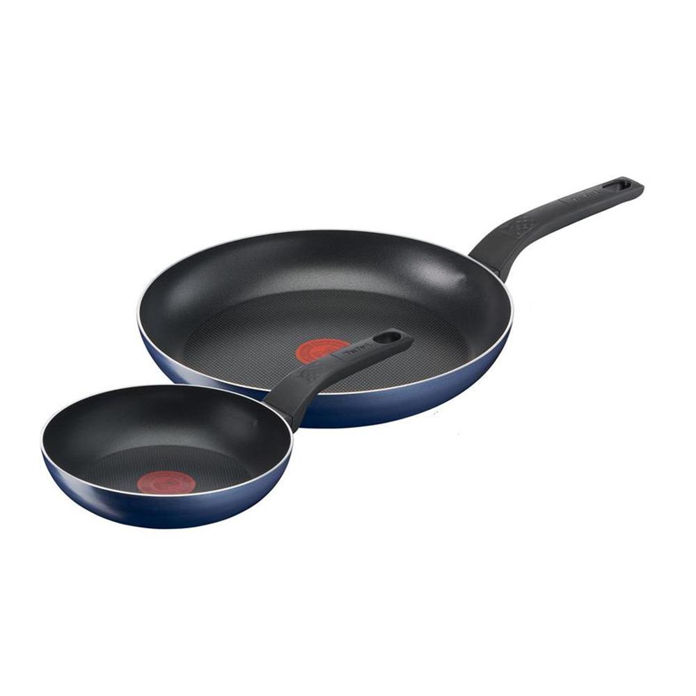 TEFAL B42290 TITANYUM 1X EASY COOK&CLEAN DİFÜZYON TABANLI İKİLİ TAVA SETİ 20/28